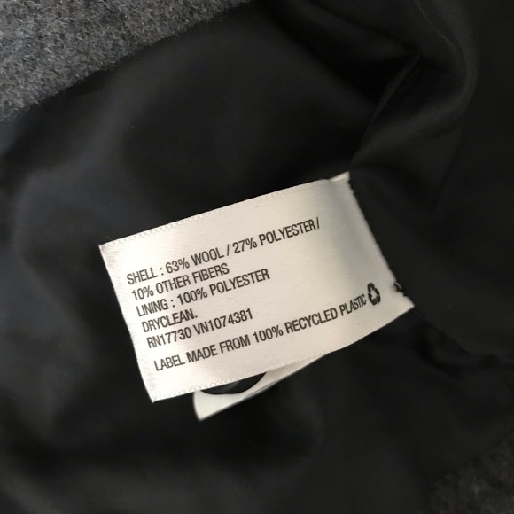 Merona Gray Wool Blend Peacoat - Picture 5 of 5